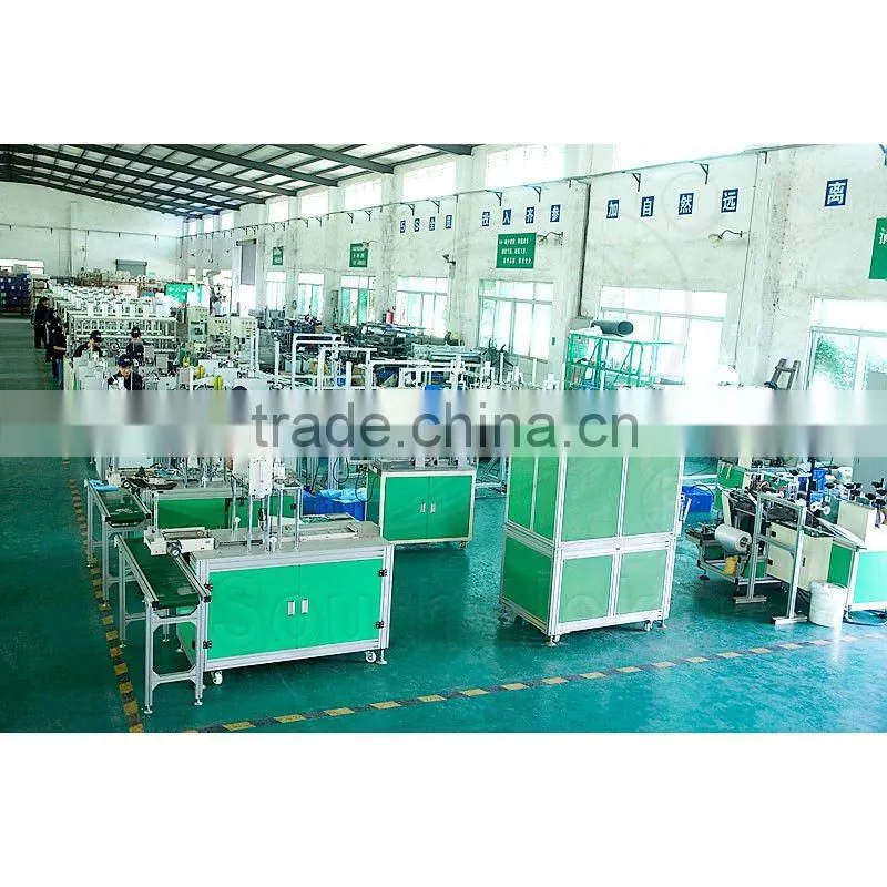 Tie on mask machine