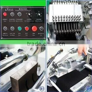 Ultrasonic velcro slitting machine