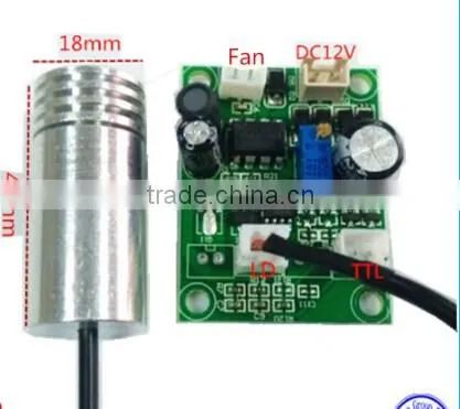 Super Temperature Controller Dot / Line 532nm 200mw Green Laser Module