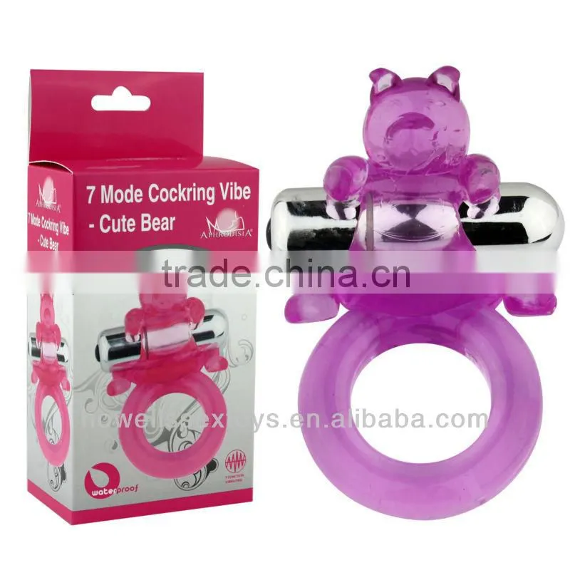 7 Model Cockring Vibe - Cute Bear Sex Products