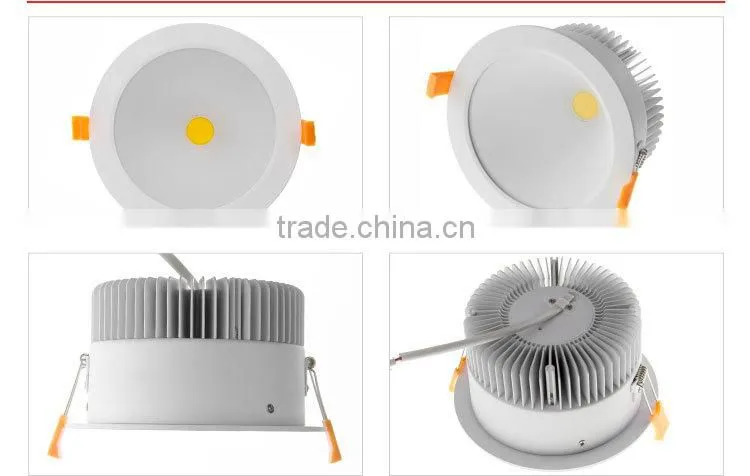 Excellent quality 35000h Long using hour Easy Installation Modern style Patented product 20W COB LED Downlight