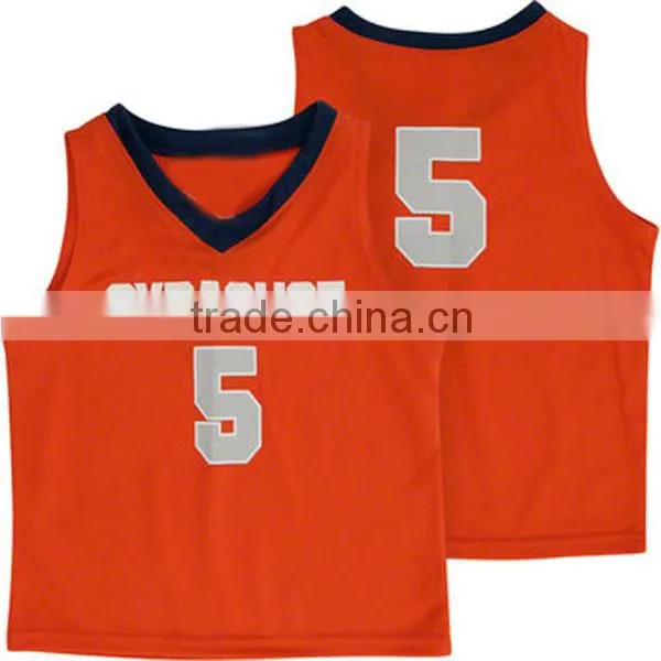 Toddler quick dry basketball jersey with sublimation