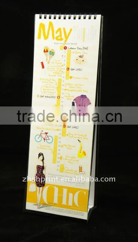 Custom Colorful printing table calendar