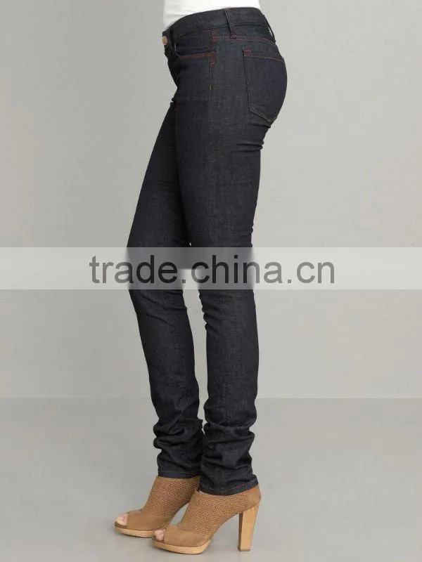 2016 Dark wash skinny jean high waisted jeans