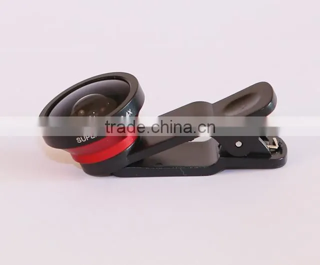 2015 New mobile phone fisheye, Universal Clip 0.4X Super Wide Angle Mobile Phone Lens for iPhone 6 Samsung HTC