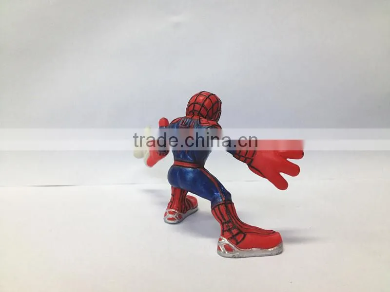 Mini Children Outdoor Amusement Equipment Spider Man Plastic Figurine