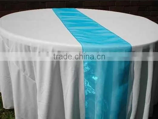 Decorative wedding sheer organza table runner