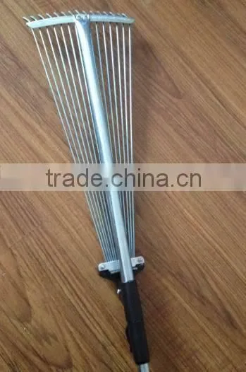 15 Teeth telescope Handle steel garden rake
