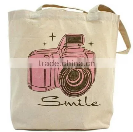 Camera Pattern Canvas Travel Shopping Tote Bag
