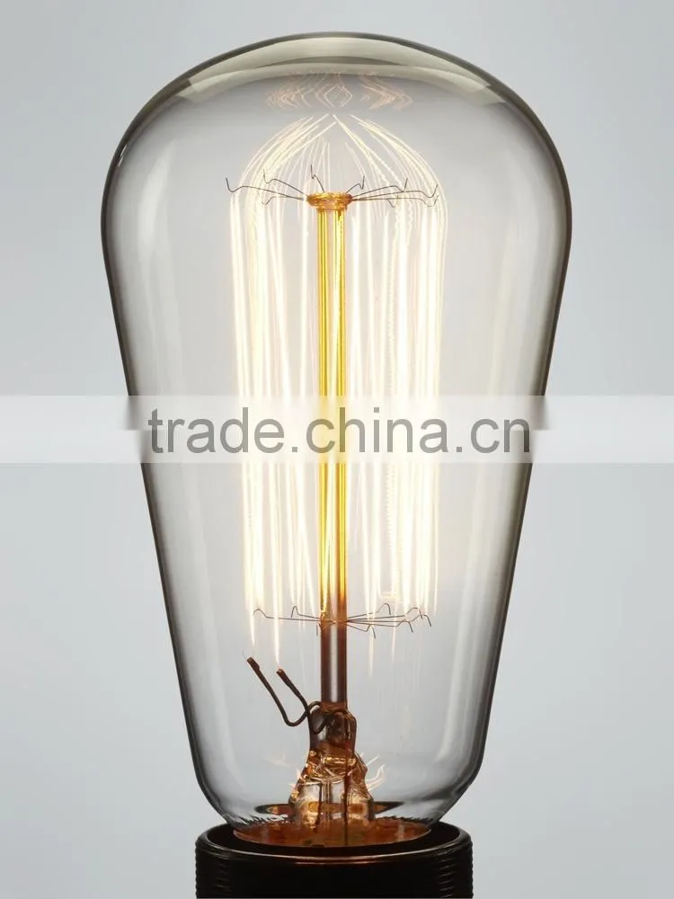 Vintage 1910 Squirrel Cage Filament Edison Bulb