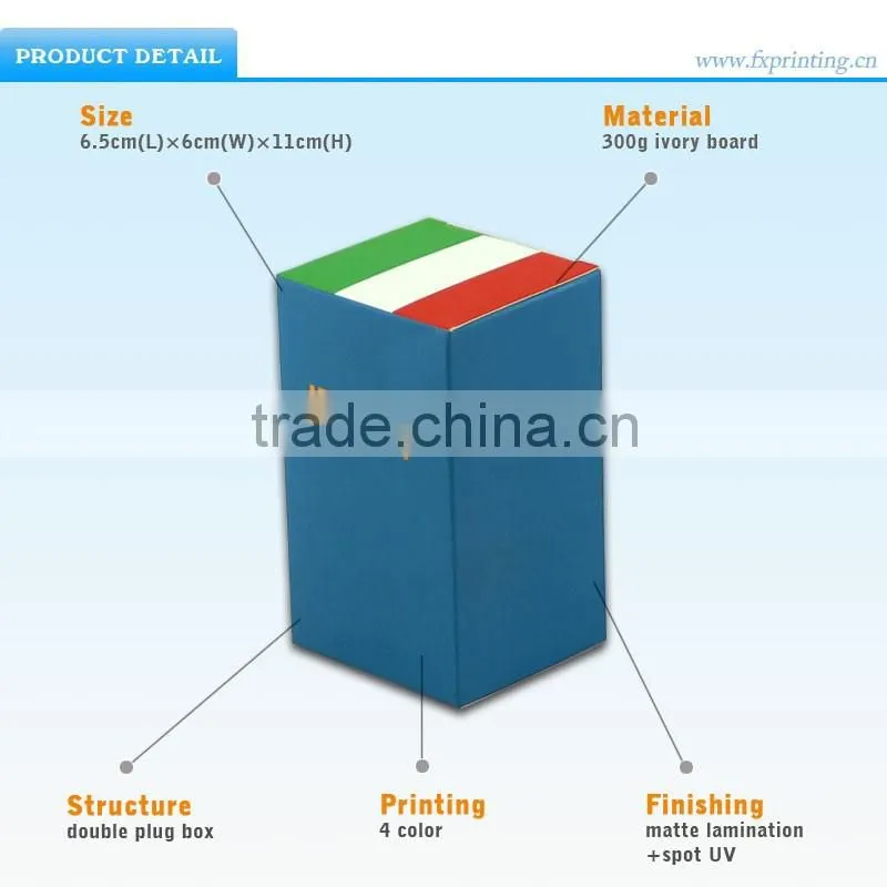 Creative recycled customized paper box packaging/wholesale cosmetic box from China