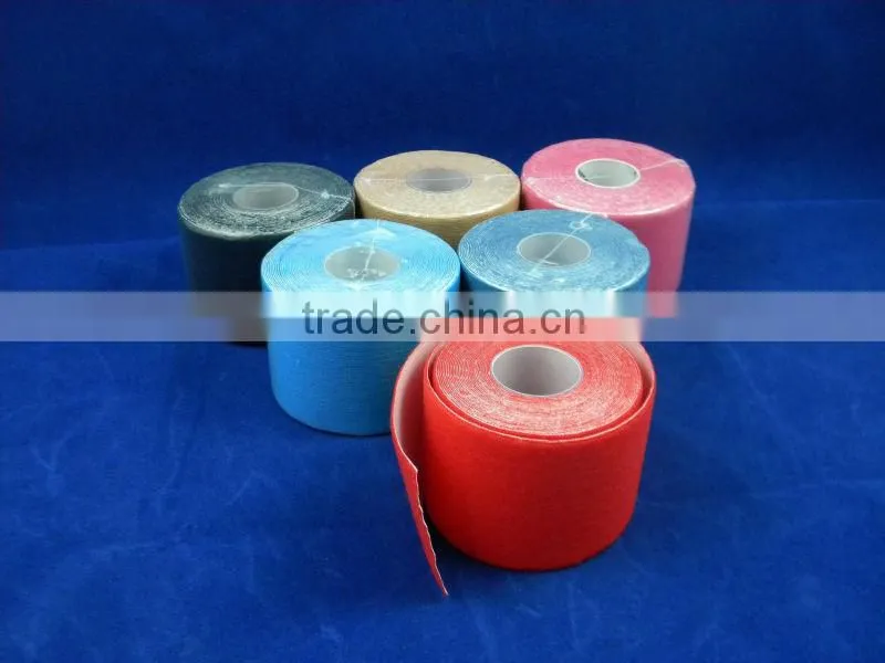 CE approved colored kinesiology sport tape