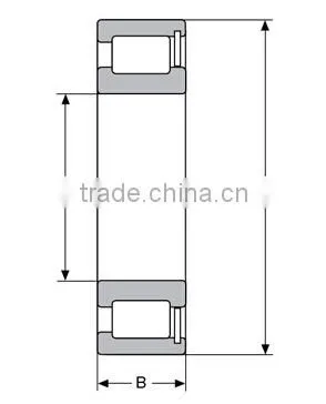 full complement cylindrical roller bearing SL183013 with stopping ring