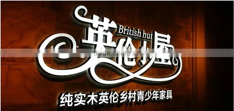High bright acrylic mini LED channel letter sign