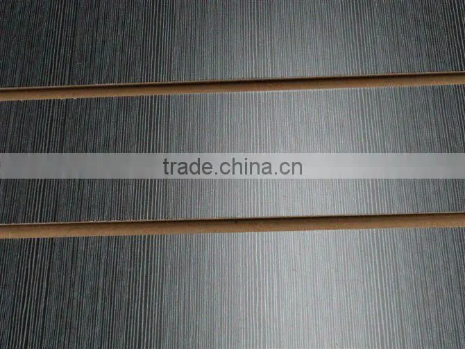 17mm 18mm melamine paper laminated slotted MDF board