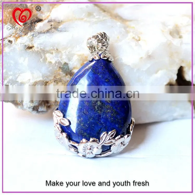 2016 fancy design drop quartz jewelry new coming drop necklace natural stone water drop pendant