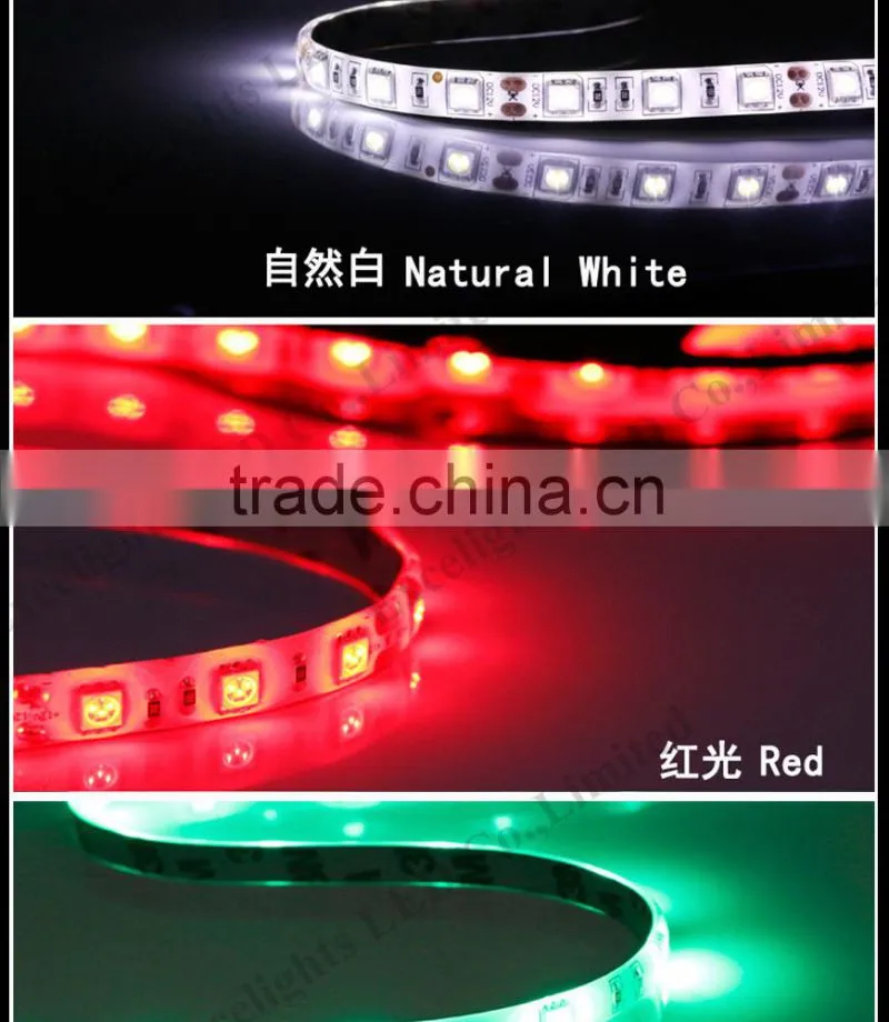 China Factory Directly Sales 60leds/m 5050 flexible led strip light