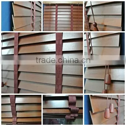paulownia Basswood 2 inches natural horizontal window blinds with fauxwood valance for home decor