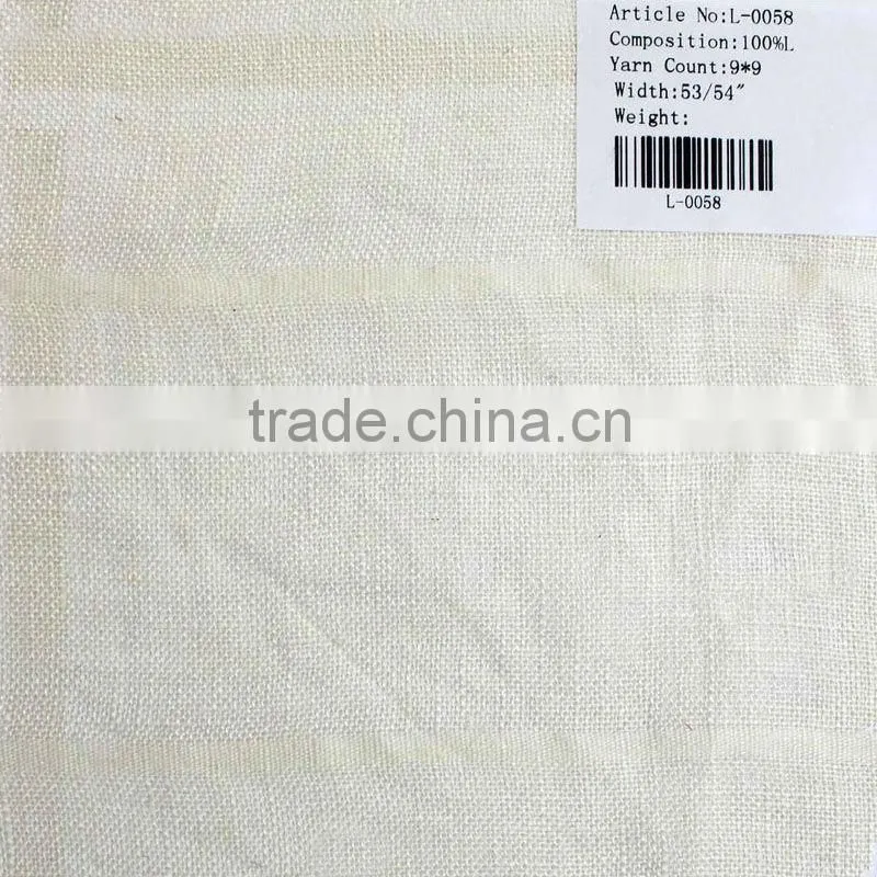9*9 dobby pure linen fabric