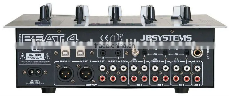 Professional DJ audio mixer Beat4 USB