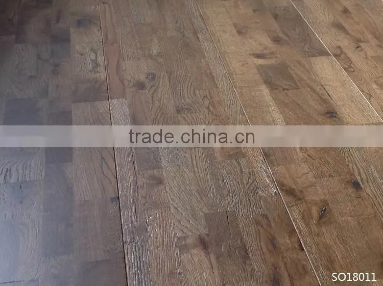 Eco-friendly Antique Design Oak Solid Hardwood Flooring
