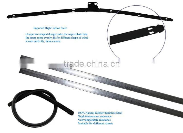 Smooth Streak-free Quiet Vehicle Accessories Japanese Car Front Driver Windshield Stealth Passager Wiper Blade for 2000 LX4700