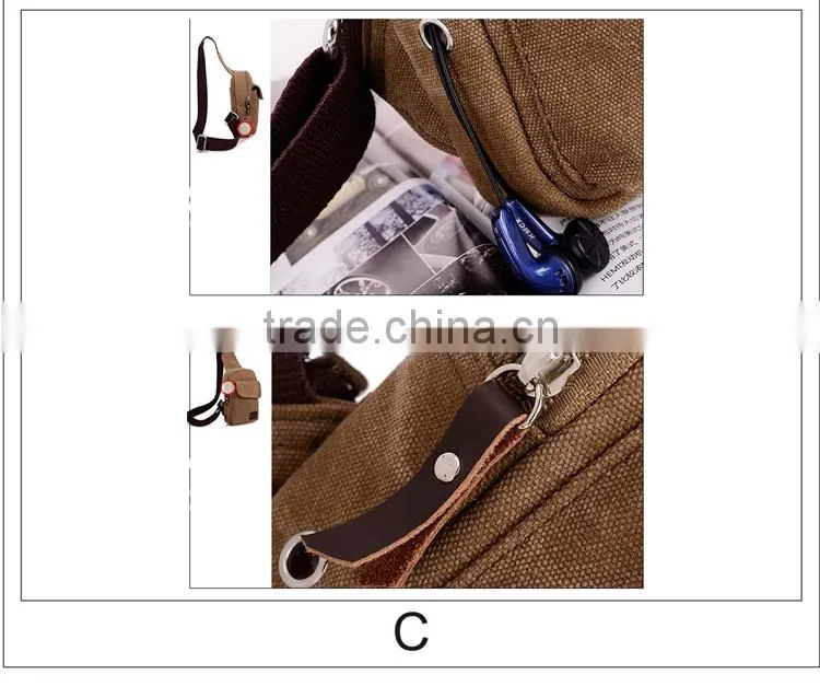 canvas travel shoulder bag customized fashionable canvas bag cotton canvas shoulder bag