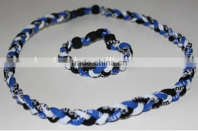 Handmade China factory price sports useful cheap braided necklaces