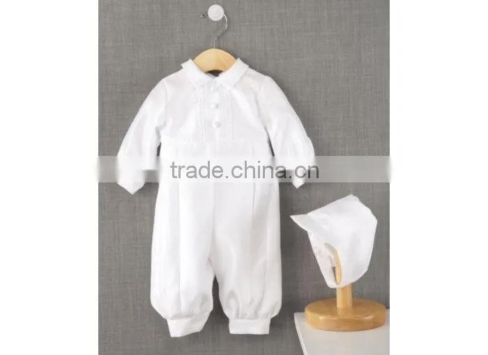 New Arrival Customed Newborn Baby Pure White With Hat Romper