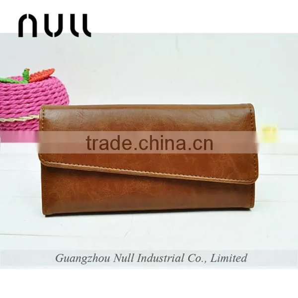 China supplier custom leather elegance wallets for young lady