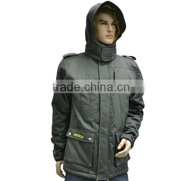 Men's Padded Jacket parka with removable hood