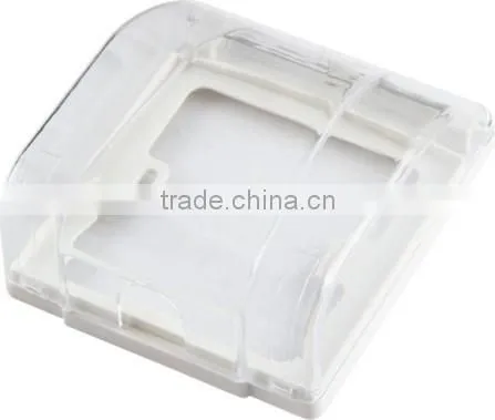 New Arrival Wholesaler Wallpad for Wall Switch Socket Outlet 86 type Transparent Waterproof Electrical Plastic Box Enclosures