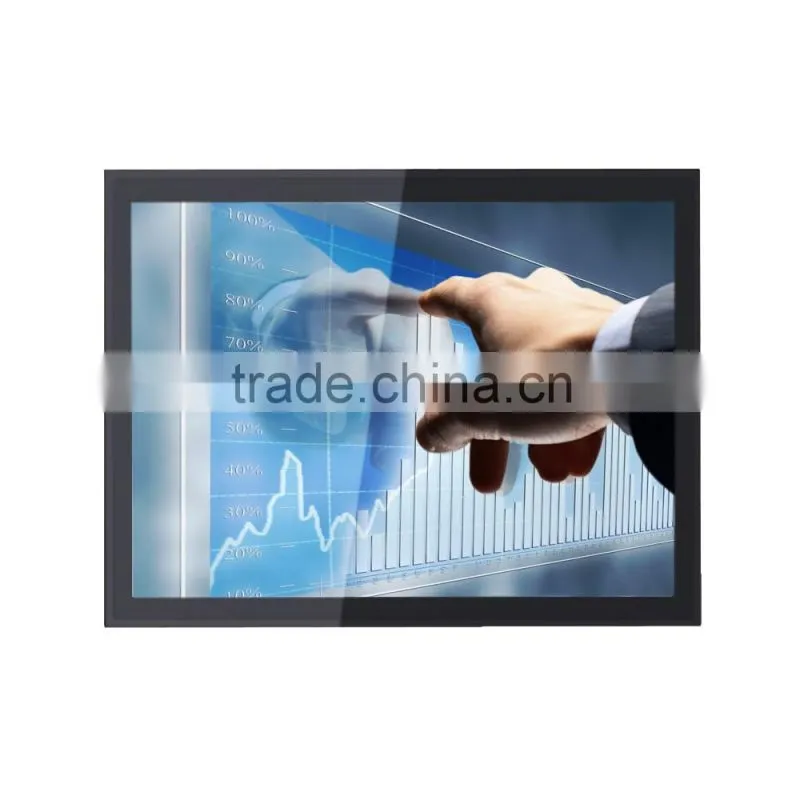 Rugged metal enclosure touch screen monitor 15 capacitive for kiosk