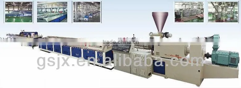 PP PVC wood plastic composite production line