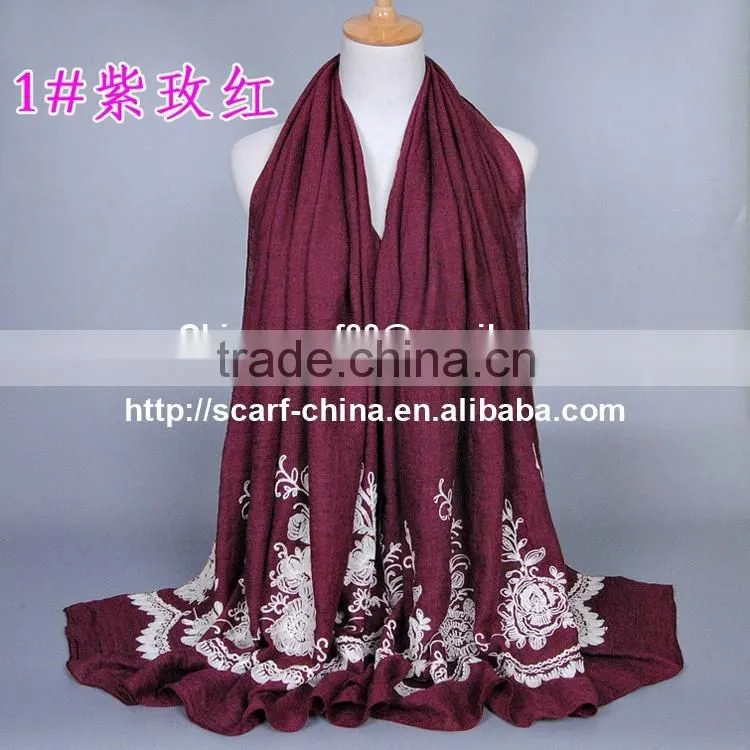 Wholesale embroidered infinity scarf