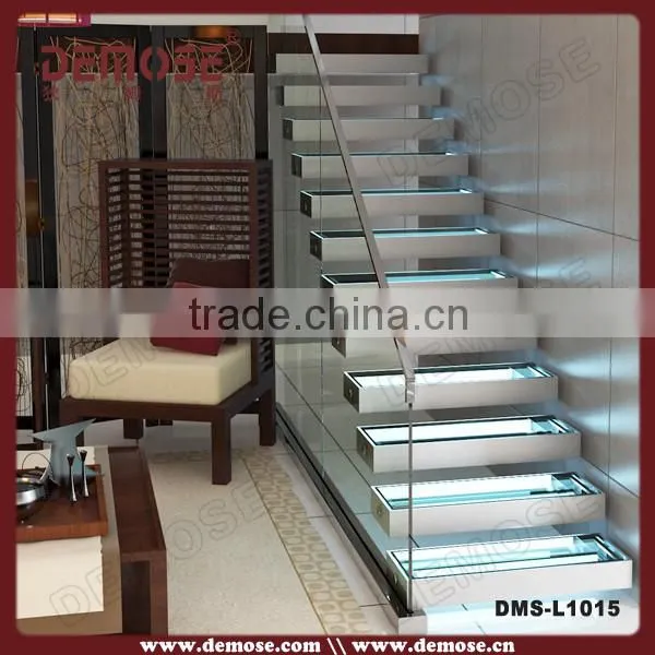 decorative led lights glass stairs price for small houses