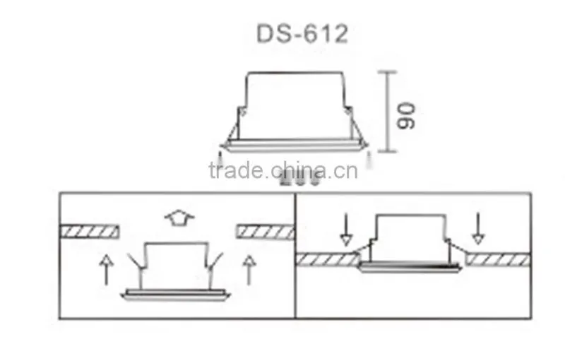 High Quality Engineering Plastic Ceiling Speaker DS-612