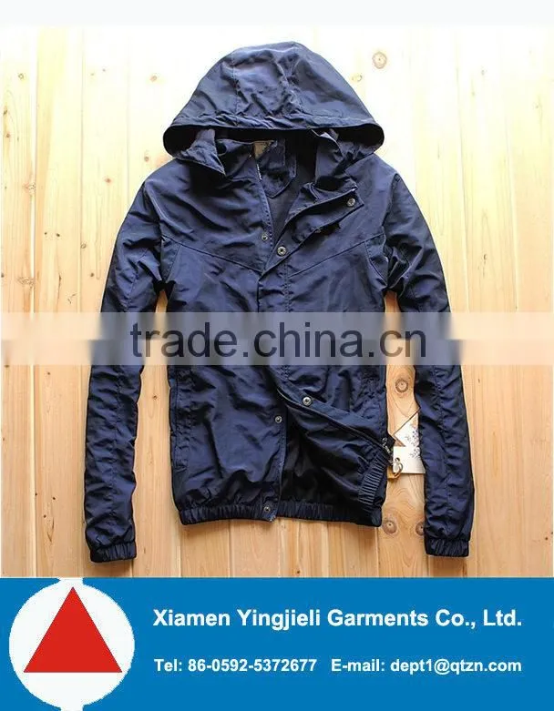 men urban jacket,removable hooded jacket