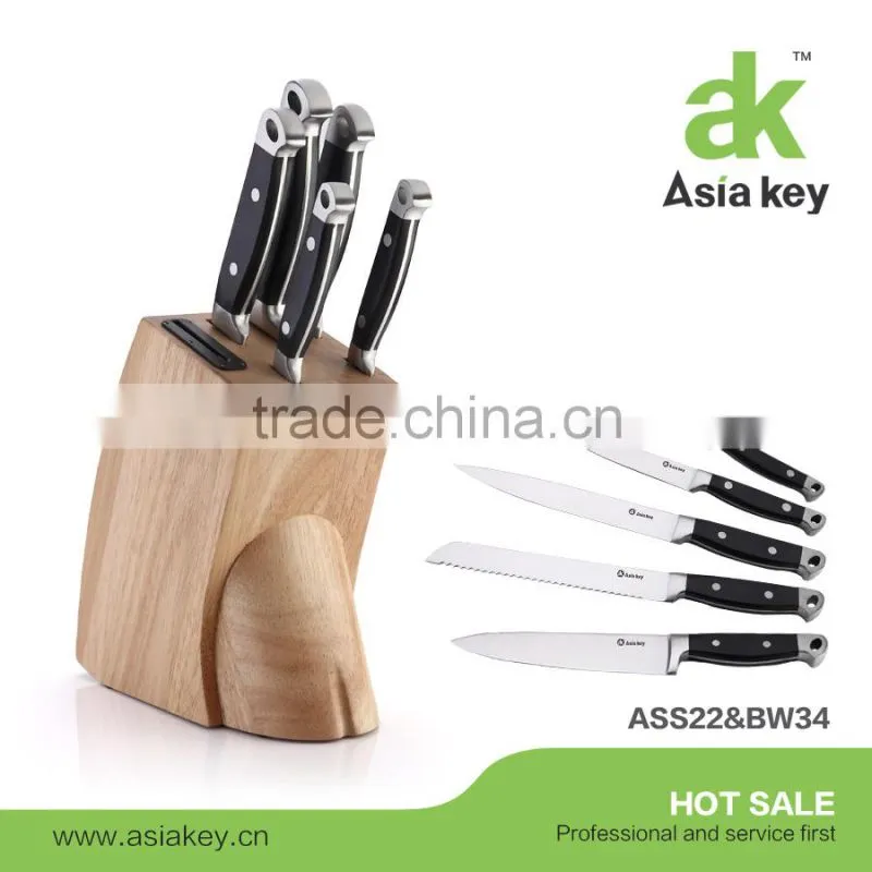 Royalty knife set kitchen knife set black handle stainless steel