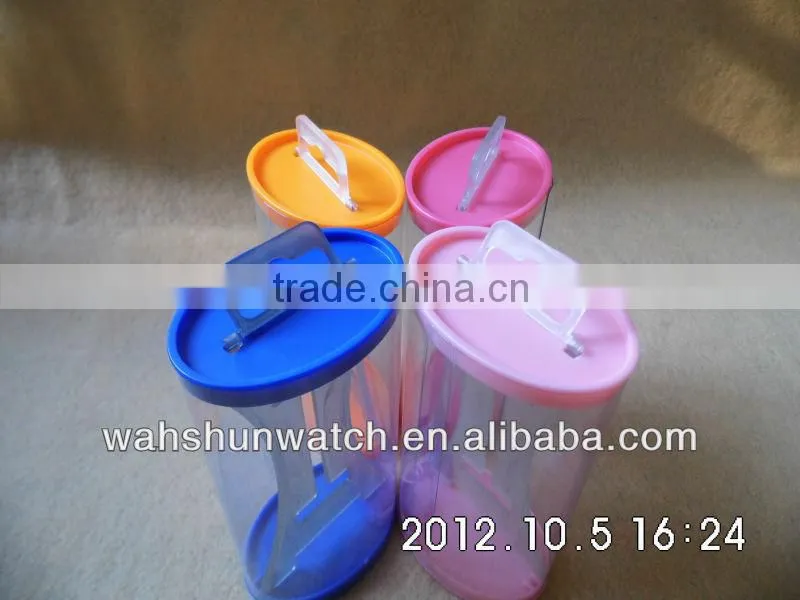 2013 factory direct selling single display transparent plastic watch display box