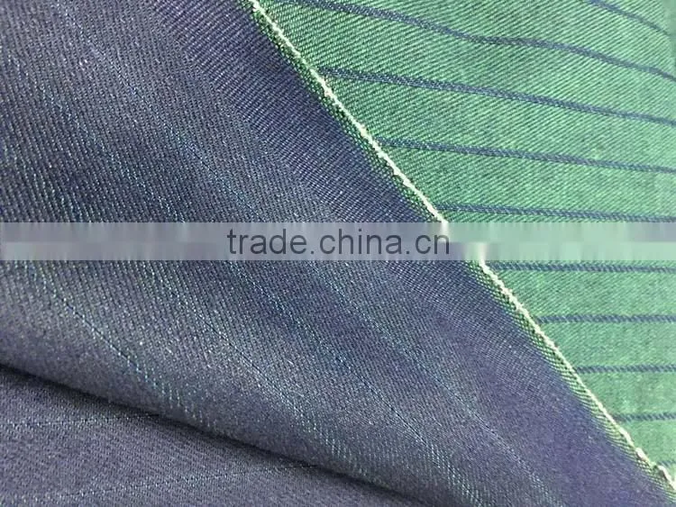 stock Stripes cotton stretch denim fabric P3F4-D15102403