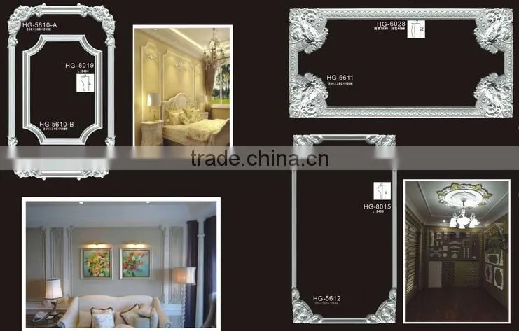 HG5601Elegant corner/interior wall panel decorative/wall moulding/pu corner
