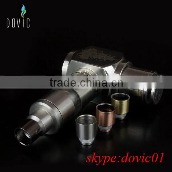 Copper color wide bore drip tip