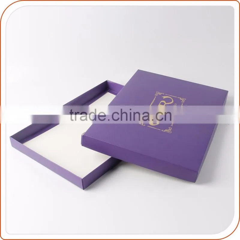 feet lock no glue flat gift box clothes packaging plain paper box