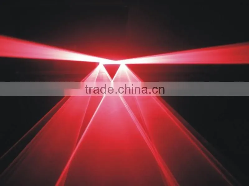 single red 200mW laser light with double holes by step motor