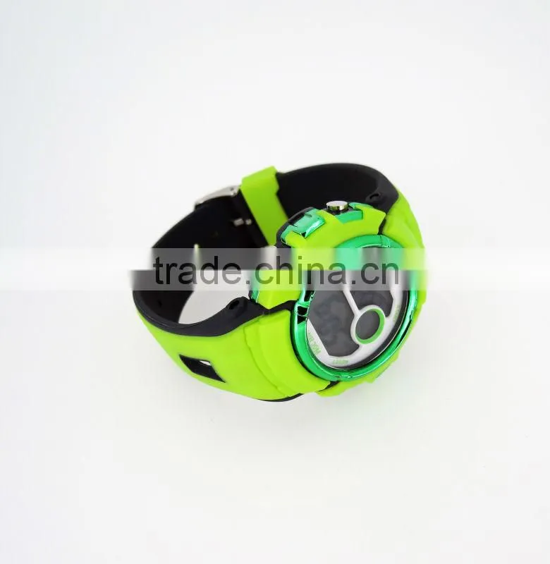 light green case LCD digital watches