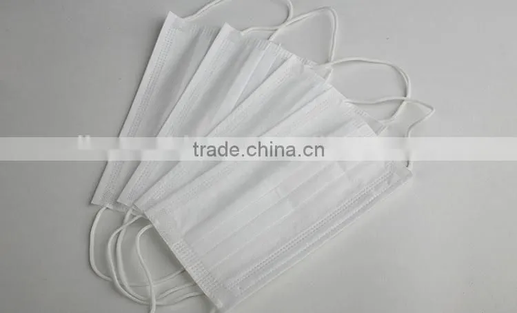 Disposable medical surgical non-woven face masks