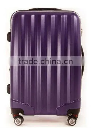 2015 china factory trolley case hot sell iron semitransparent ABS+PC carry-on luggage/carry-on travel bag/carry-on suitcase