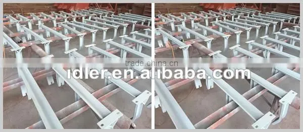 Trough frame for belt conveyor