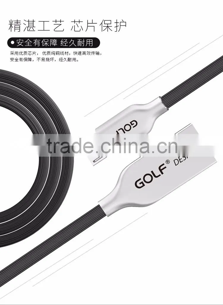 Stainless steel material colored fast charger slim micro usb cable, usb cable for Android mobile